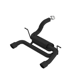 Borla ATAK Axle-Back Exhaust System (Black): Jeep Wrangler JL 2.0L Turbo 2018 - 2023