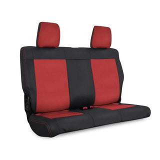 PRP Seats Rear Seat Cover (REAR): Jeep Wrangler JK 2-Door (2011-2012) - Black/Red