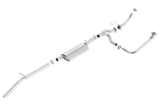 Borla S-Type Cat-Back Exhaust System (Turn Down Exit): Jeep Wrangler JK 3.6L V6 2012 - 2018
