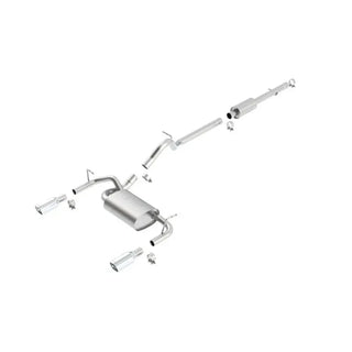 Borla Touring Cat-Back Exhaust System (Polished Tips): Jeep Wrangler JK 3.6L V6 2012 - 2018