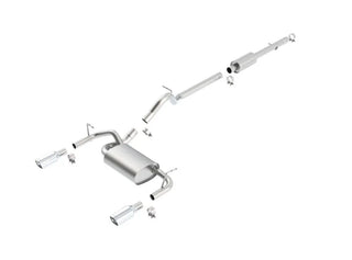 Borla Touring Cat-Back Exhaust System (Polished Tips): Jeep Wrangler JK 3.6L V6 2012 - 2018