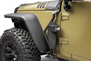 Go Rhino Front Fender Jack Mount for Hi-Lift Jack: Jeep Wrangler (07-18) - Textured Black