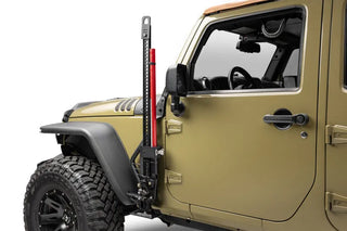 Go Rhino Front Fender Jack Mount for Hi-Lift Jack: Jeep Wrangler (07-18) - Textured Black