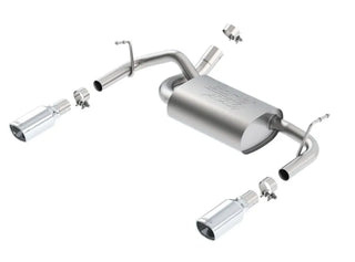 Borla ATAK Axle-Back Exhaust System (Polished Tips): Jeep Wrangler JK 3.6L V6 2012 - 2018