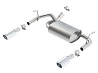 Borla ATAK Axle-Back Exhaust System (Polished Tips): Jeep Wrangler JK 3.6L V6 2012 - 2018