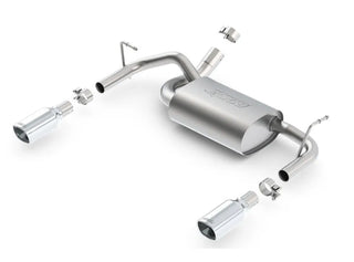 Borla Touring Axle-Back Exhaust System (Polished Tips): Jeep Wrangler JK 3.6L V6 2012 - 2018