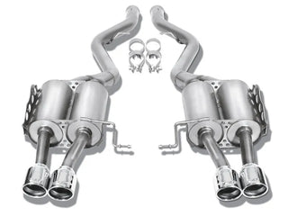 Borla Touring Axle-Back Exhaust System (Polished Tips): Jeep Wrangler JK 3.6L V6 2012 - 2018