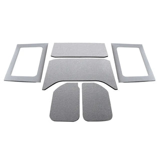DEI Sound Deadening Headliner Kit 6-Piece: Fits Most Jeep Wrangler Models (2007-2018) - Gray