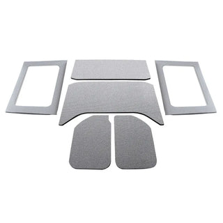 DEI Sound Deadening Headliner Kit 6-Piece: Fits Most Jeep Wrangler Models (2007-2018) - Gray