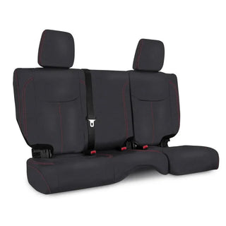 PRP Seats Rear Seat Cover (REAR): Jeep Wrangler (07-18) - Black / Red Stitching