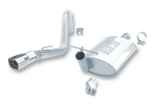 Borla SS Single Right Rear Exit Cat-Back Exhaust: Jeep Wrangler YJ 4.0L 6cyl 4WD 2Dr 1991 - 1995