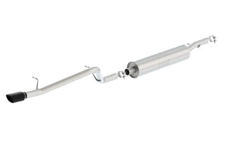 Borla S-Type Cat-Back Exhaust (Single Rear Exit): Jeep Wrangler JK 3.6L (12-18) - Black