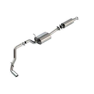 Borla S-Type Cat-Back Exhaust System (Single Side Exit, Polished Tips): Ram 3.6L V6 1500 2019 - 2024
