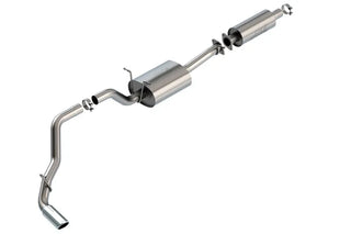 Borla S-Type Cat-Back Exhaust System (Single Side Exit, Polished Tips): Ram 3.6L V6 1500 2019 - 2024