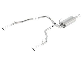 Borla Touring Cat-Back Exhaust (Polished Tips, Thru Bumper): Dodge Ram 5.7L Hemi (02-18)
