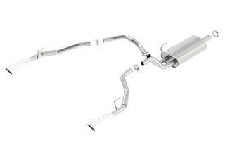 Borla Touring Cat-Back Exhaust (Polished Tips, Thru Bumper): Dodge Ram 5.7L Hemi (02-18)