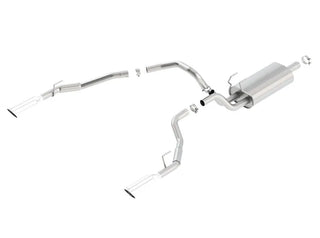 Borla Touring Cat-Back Exhaust (Polished Tips, Thru Bumper): Dodge Ram 5.7L Hemi (02-18)