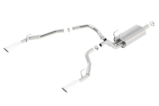 Borla Touring Cat-Back Exhaust (Polished Tips, Thru Bumper): Dodge Ram 5.7L Hemi (02-18)