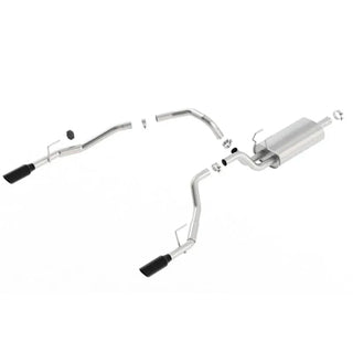 Borla Touring Cat-Back Exhaust (Black Tips, Thru Bumper): Dodge Ram 5.7L Hemi (02-18)
