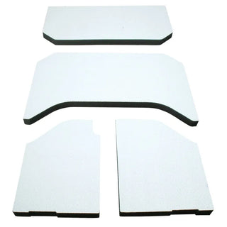 DEI Sound Deadening Headliner 4-Piece Kit: Fits Most Jeep Wrangler Models (2007-2018) - White