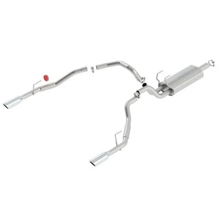 Borla S-Type Cat-Back Exhaust (UNDER BUMPER): Dodge Ram 5.7L Hemi 1500 (02-18) w/ Polished Tips