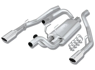 Borla S-Type Cat-Back Exhaust (UNDER BUMPER): Dodge Ram 5.7L Hemi 1500 (02-18) w/ Polished Tips
