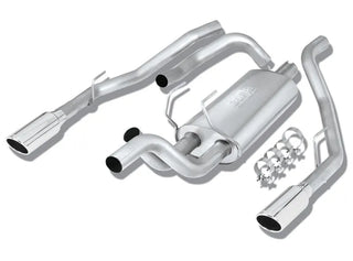 Borla S-Type Cat-Back Exhaust (UNDER BUMPER): Dodge Ram 5.7L Hemi 1500 (02-18) w/ Polished Tips