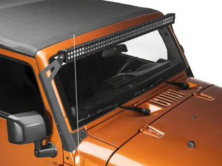 Raxiom 50-Inch LED Light Bar Windshield Mount Brackets: Fits Most Jeep Wrangler Models (2007-2018)