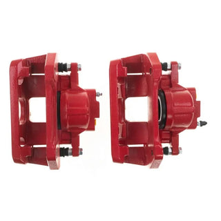 PowerStop Powder Coated Front Brake Caliper Pair (FRONT) w/ Bracket: Jeep Wrangler (07-18)