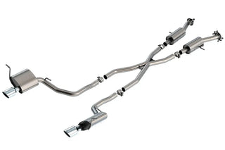 Borla S-Type Cat-Back Exhaust (Dual Exit): Jeep Grand Cherokee 3.6L V6 (11-21) - Polished