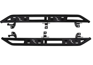 Rampage TrailCrawler Rock Slider (PAIR): Jeep Wrangler (07-18) - Black