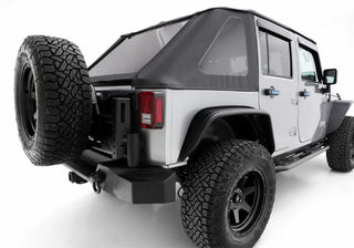 Rampage TrailCrawler Rock Slider (PAIR): Jeep Wrangler (07-18) - Black