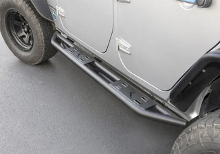 Rampage TrailCrawler Rock Slider (PAIR): Jeep Wrangler (07-18) - Black