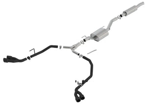 Borla S-Type Cat-Back Exhaust Black Tips (REAR): Jeep Gladiator JT 2020-2024 3.6L