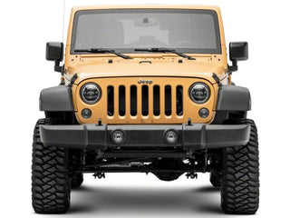 Raxiom Axial Series 7-Inch LED Headlights w/ DRL Turn Signals (F&R): Jeep Wrangler (07-18)