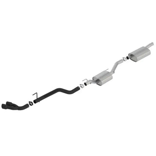 Borla Cat-Back Exhaust Touring Black Tip (REAR): Jeep Gladiator JT 2020-2024 3.6L