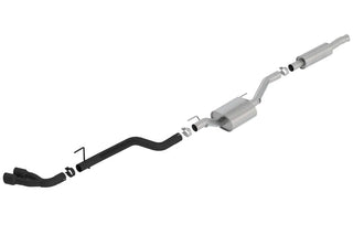 Borla Cat-Back Exhaust S-Type Black Tip (REAR): Jeep Gladiator JT 2020-2024 3.6L