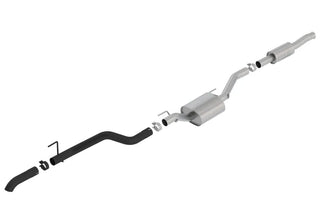 Borla ATAK Climber Cat-Back Exhaust (Turn Down, Black): Jeep Gladiator JT 3.6L (18-26)