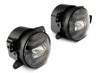 Raxiom Axial Series 4-In LED Fog Lights (FRONT): Fits Most Jeep Wrangler Models (2007-2018) - Clear