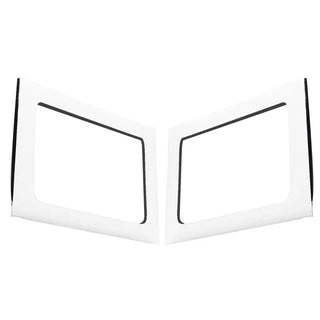 DEI Sound Deadening Rear Side Window Trim Kit (2-Piece): Jeep Wrangler (07-18) - White