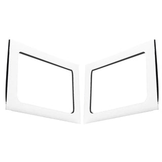 DEI Sound Deadening Rear Side Window Trim Kit (2-Piece): Jeep Wrangler (07-18) - White