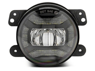 Raxiom Axial Series 4-In LED Fog Lights (FRONT): Fits Most Jeep Wrangler Models (2007-2018) - Clear
