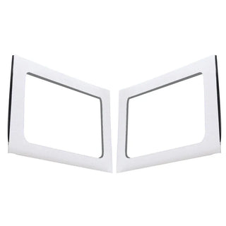DEI Sound Deadening Rear Side Window Trim Kit (2-Piece): Jeep Wrangler (07-18) - White