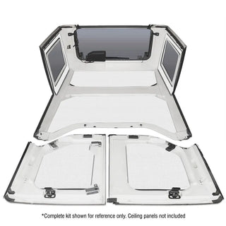 DEI Sound Deadening Rear Side Window Trim Kit (2-Piece): Jeep Wrangler (07-18) - White