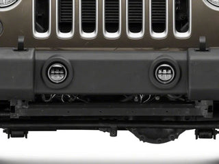 Raxiom Axial Series 4-Inch LED Fog Lights w/ Halo: Fits Most Jeep Wrangler Models (2007-2018)