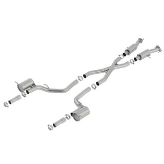 Borla S-Type Cat-Back Exhaust (REAR): Jeep Grand Cherokee Trackhawk 6.2L (11-21) w/ OEM Tips