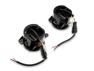 Raxiom Axial Series Halo LED Fog Lights (FRONT): Fits Most Jeep Wrangler Models (2007-2018) - Amber
