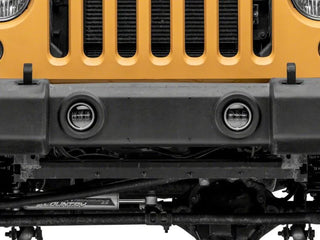 Raxiom Axial Series Halo LED Fog Lights (FRONT): Fits Most Jeep Wrangler Models (2007-2018) - Amber