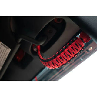 Fishbone Offroad Red Paracord Grab Handles: Jeep Wrangler (07-18) / Grand Cherokee (05-10)