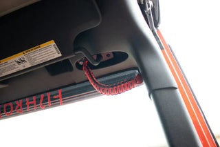 Fishbone Offroad Red Paracord Grab Handles: Jeep Wrangler (07-18) / Grand Cherokee (05-10)